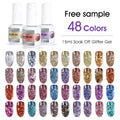 Missgel High Pigment 15 ml Organic Vegan Wholesale Nail Supplies Custom Private Label Reflective Glitter UV Nail Gel Polish