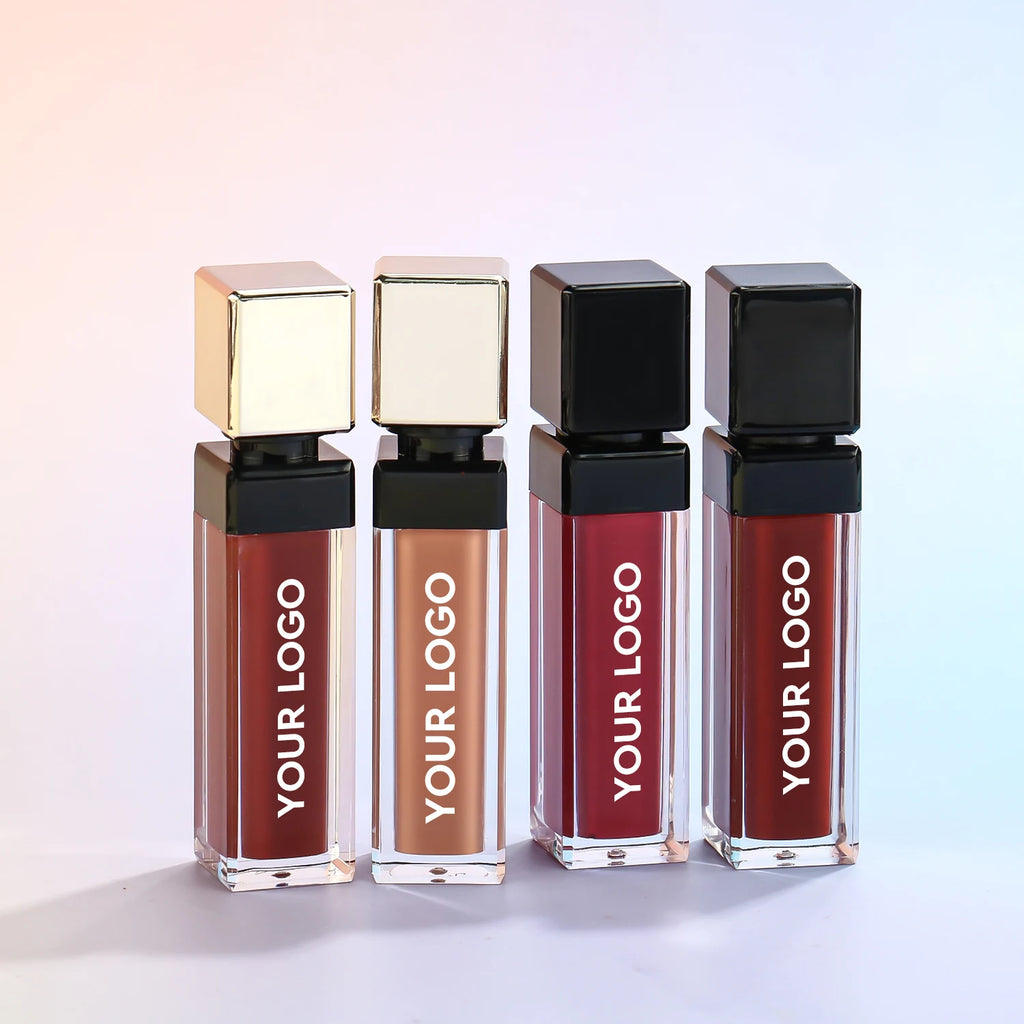 Hot Selling Cute Lipgloss Customized Logo Vegan Glossy and Matte Liquid Lipstick Empty Lip Gloss Tubes