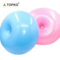 TOPKO Stock Fitness Balance Yoga Ball Eco-friendly PVC Donut Yoga Ball MegaBDM