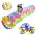 Indoor Outdoor Pet Interactive Training Toy Sound Paper Cat Tunnel Tube Scratch Resistant Foldable Pet Tunnel Play Toy