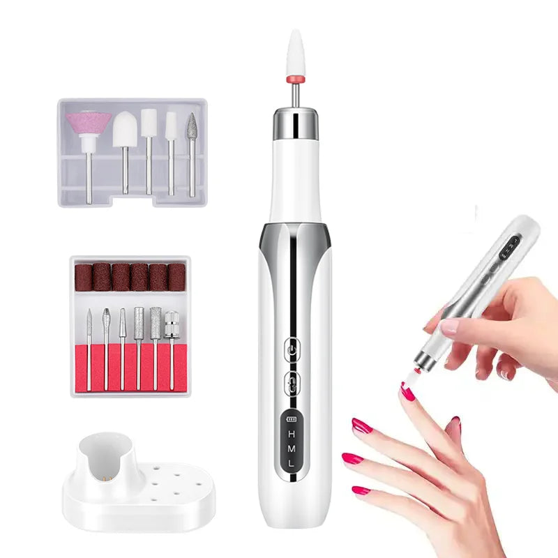 12 1 Electric Nail Drill Machine Kit for Acrylic Gel Nails Manicure Pedicure Tool Manicure Pen Sander Polisher Beauty Tool Type