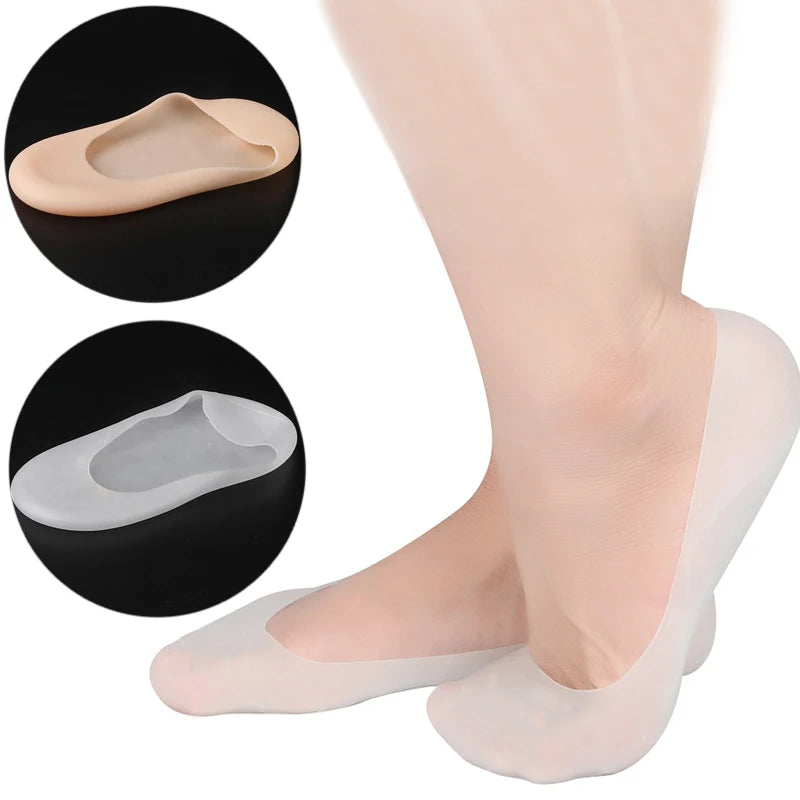 Silicone Insole Moisturizing Socks Heels Protector Anti Crack Foot Spa Socks Gel Shoes Insoles Feet Care Pedicure Socks