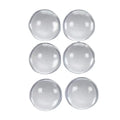 1.57 Inch Clear Self-adhesive Soft Wall Door Stopper Transparent Silicone Wall Protector Rubber Bumpers for Wall