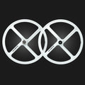700C Single Speed MTB Road Bicycle Front Rear Bike Wheel Set with 4 Spokes Fixed-Gear Magnesium Alloy Wheel