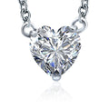 POLIVA Custom Trendy Heart Shape Stone Pendant 8A ZIrcon Gold Plated Sterling Silver Wedding Engagement Necklace