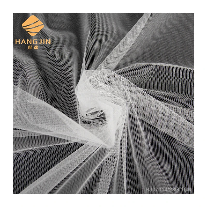 100% NYLON Wholesale High-End Tulle Fabric Glossy Bridal Mesh Net for Embroidery Lace Wedding Dress Party Decoration