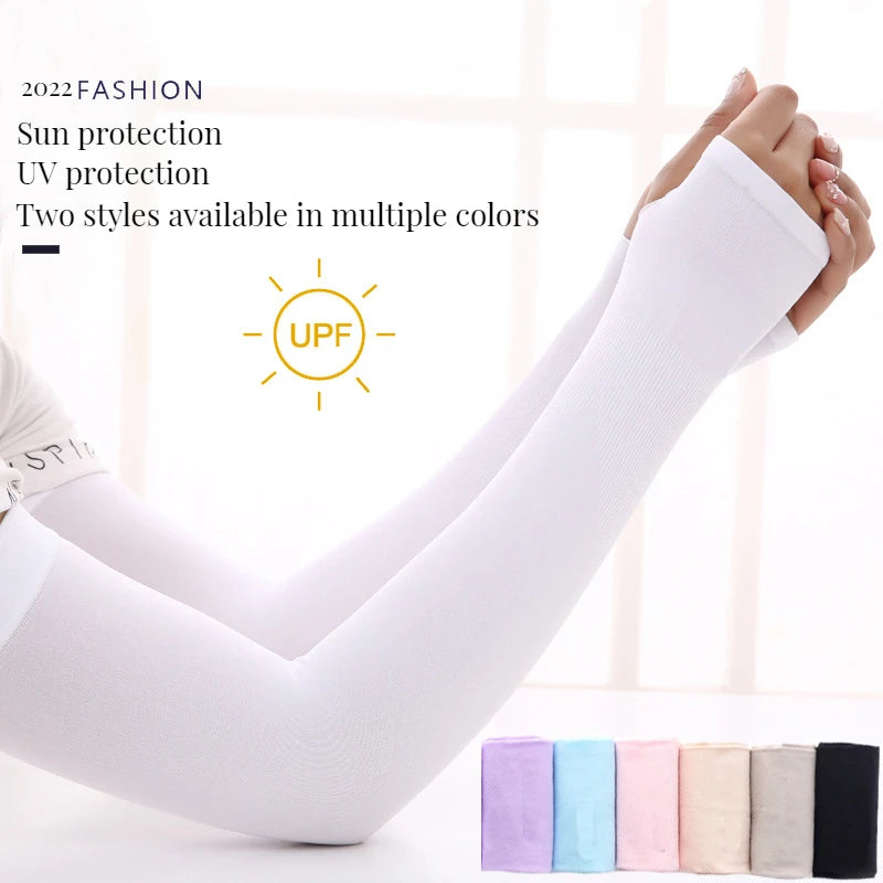 Wholesale UV Protection Knitted Arm Sleeves for Women Men for Outdoor Sports Like Motor Cycling Basketball Golf Ice Sports