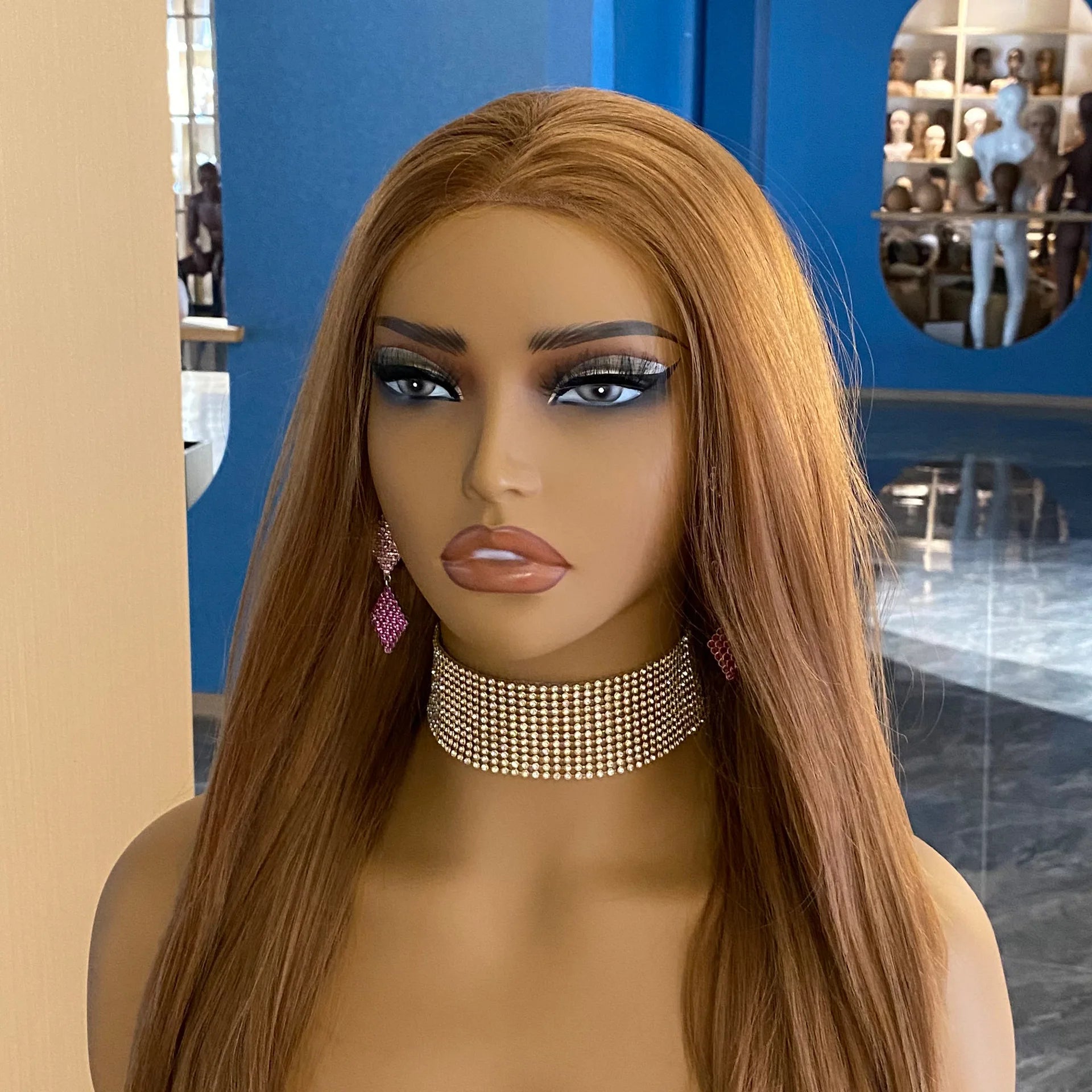 Popular Make up Female Wig Head Holder Stand