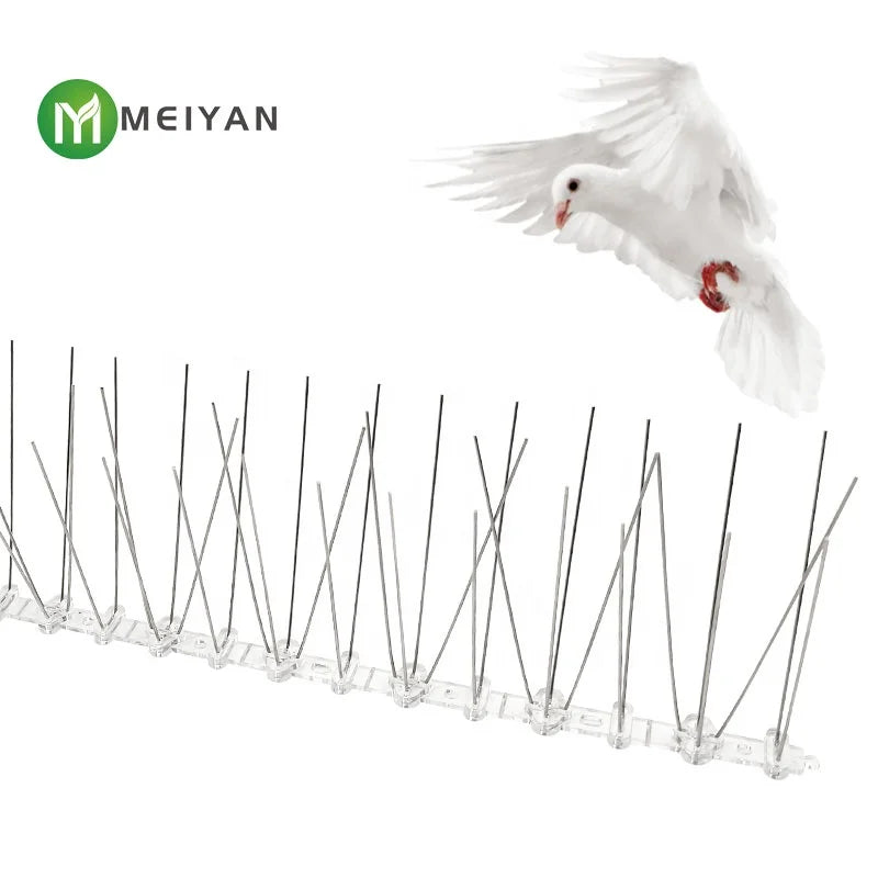 Hot Selling Factory Wholesale Solid Eco-Friendly Plastic Base Stainless Steel Bird Spike