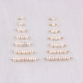 14K Gold Filled Wire 1-6pcs 2-8mm Nearly Round Freshwater Pearl Charm Connectors for Permanent Bracelet Necklace Jewelry Making