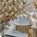 Light Luxury Electroplating Golden Ceramic Artifact Flower Decor Wedding Room Flower Shop Vase Ceramic Home Decor Accessories