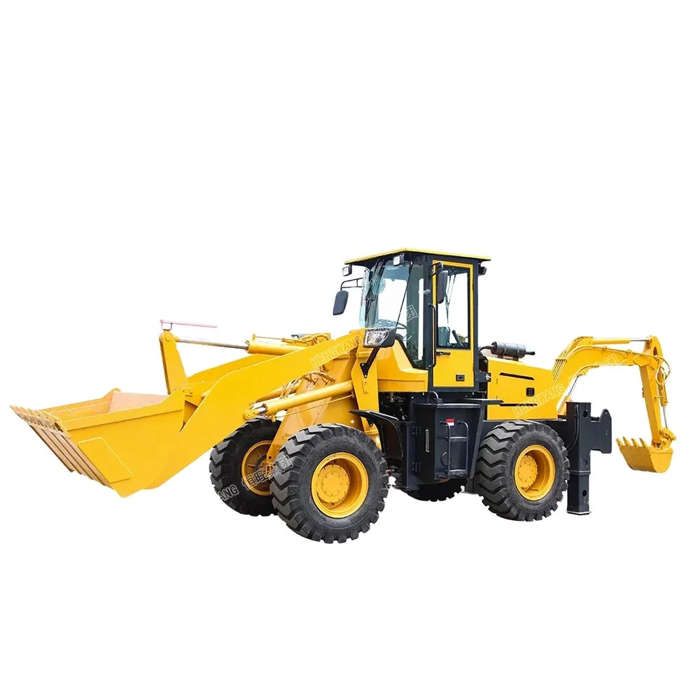 Hengwang Chinese Excavator Towable Mini Hydraulic Pump Lifter Chinese Engine Small Towable Backhoe