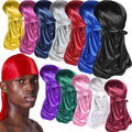 Custom Low MOQ Wholesale Vendor Custom Logo Satin Hair Durags for Men