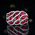 SGARIT Custom Fine Jewelry 18k Gold 3.16ct Pigeon Blood Red Natural Unheated Ruby Ring for Women Natural Gemstones