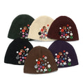Wholesale Button Design Warm Earmuffs Custom Knitted Gorras Beanie Hat for Adults