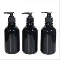 High-End 300ml PET Bottle for Body Lotion Shower Gel & Liquid Soap Black Shiny with Lotion Pump for Face Masks Low MOQ