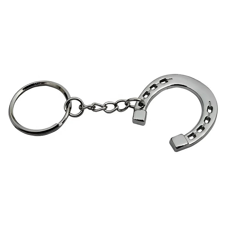 Horshi in Stock Durable Silver Western Horse Shoe Key Chain Great Small Gifts Item