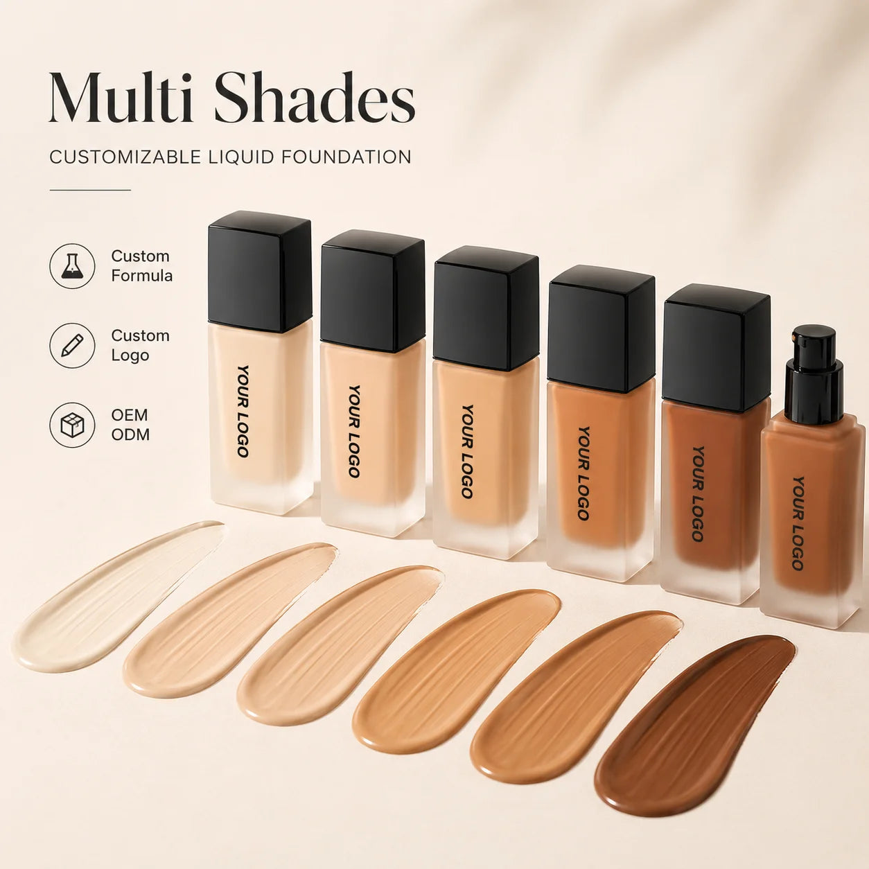 Private Label High Quality Full Coverage Glass Packaging Concealer Liquid Makeup Foundation Matte Bottle Liquid Foundation