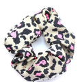 Hair Tie Ponytail Holder Pink Leopard Printed Scrunchies Colorful Hair Bands for Girls Women Hairdressing Rope B.PHNE Big Fabric