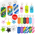 PVC Rubber Colorful Custom Key Chains Rings Decoration Organizer Keychain With Hole Holder for Shoe Charms