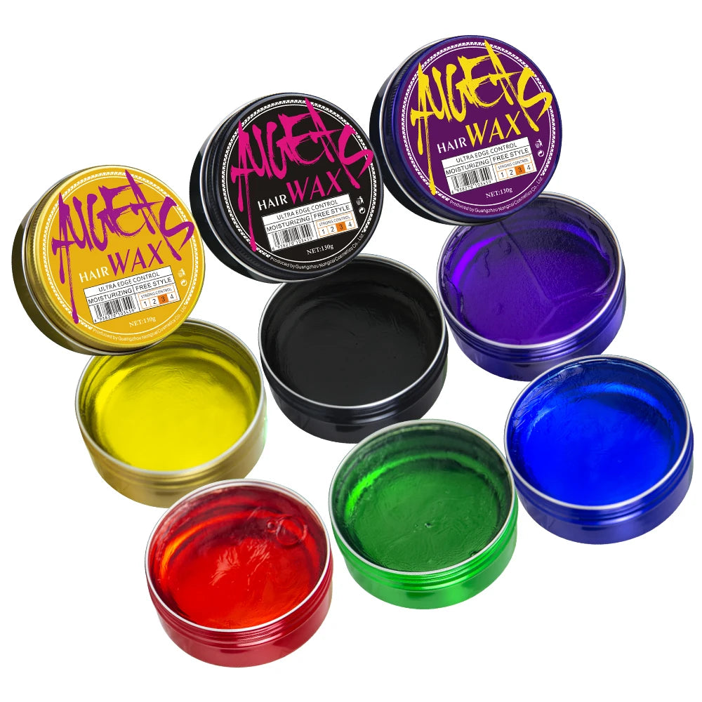 Custom Private Label Manufacture Hair Styling Products Best Water Based Fast Drying Fashion Color Men Style Hair Wax