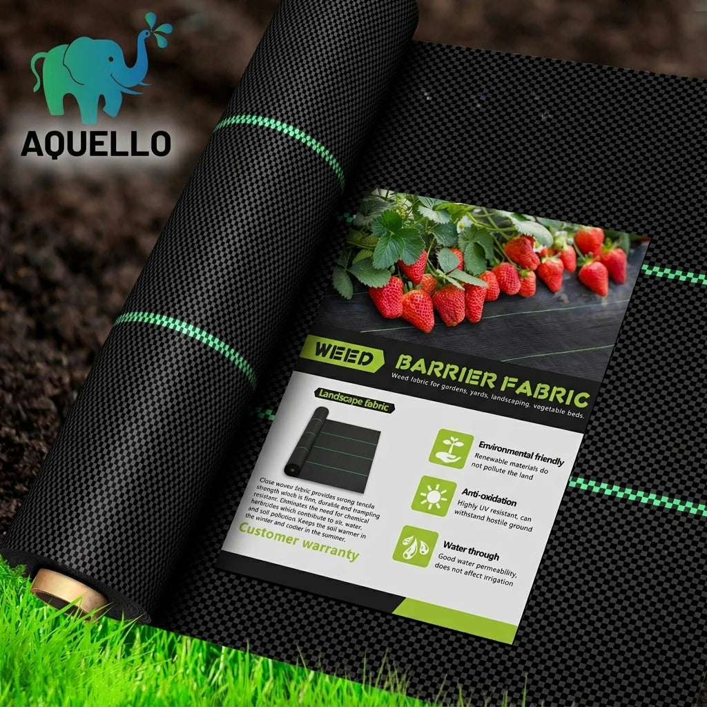 Factory Wholesale Custom Newest 6x100 FT Heavy Duty Weed Control Agriculture Fabric