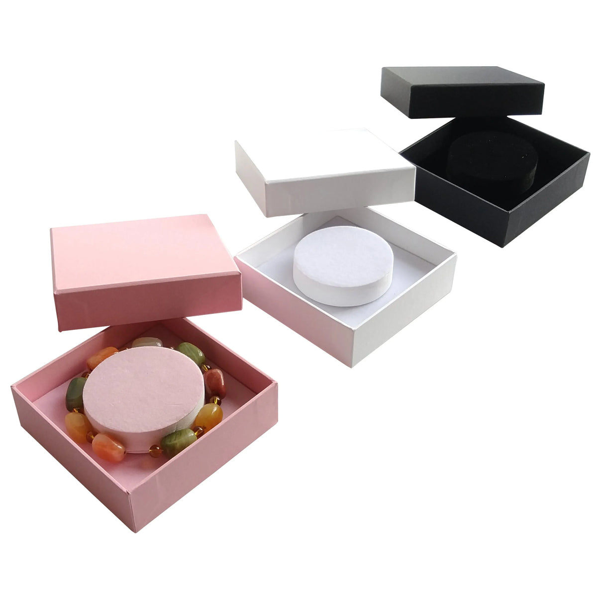 ROGOOD Factory Made 10x10x3cm Lid and Base Cardboard Paper Bracelet Box Accept Custom RGD-P2114