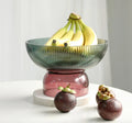 Drop Shipping Nordic Light Luxury Transparent Glass Fruit Plate Creative Living Room Coffee Table Snacks Candy Nut Bowl