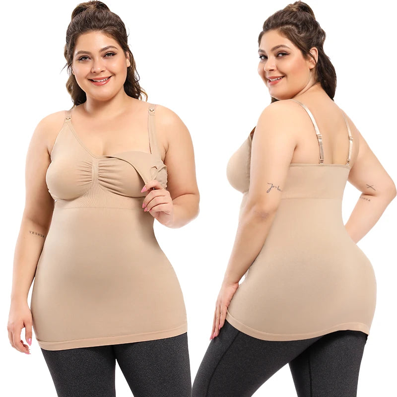 Breastfeeding Wear Pregnancy Period Women's Vest Nursing Bra Maternity Camisole XXXXXL