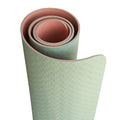 High Quality Custom Logo Printed Eco Friendly Natural Non Slip Pilates Exercise Fitness Double Layer TPE Yoga Mat