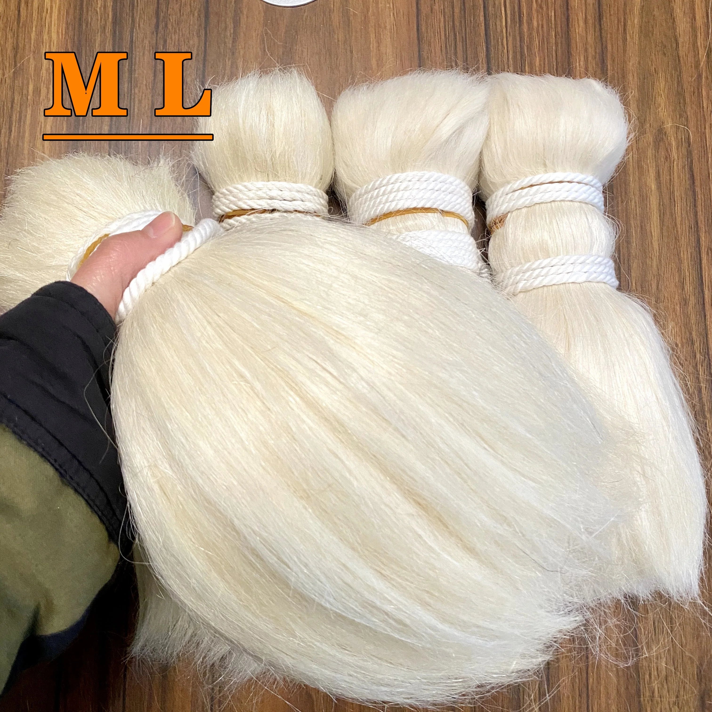 2026 Animal Hair Goat Hair 12'' Natural White Color Soft and Top Quality