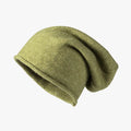 Unisex Green 100% Acrylic Knitted Winter Hat Solid Color Beanie 3D Embroidery Distressed Style for Travel Custom Logo Option for