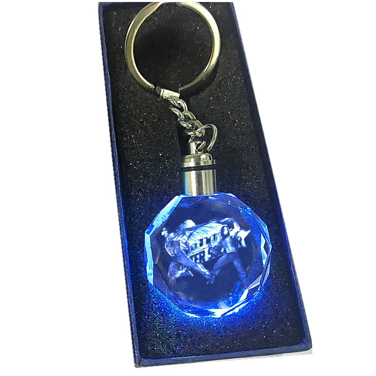 Sublimation Key Chain Custom Tag the Falcon Winter Soldier Crystal Glass Photo Keychain for Marvel