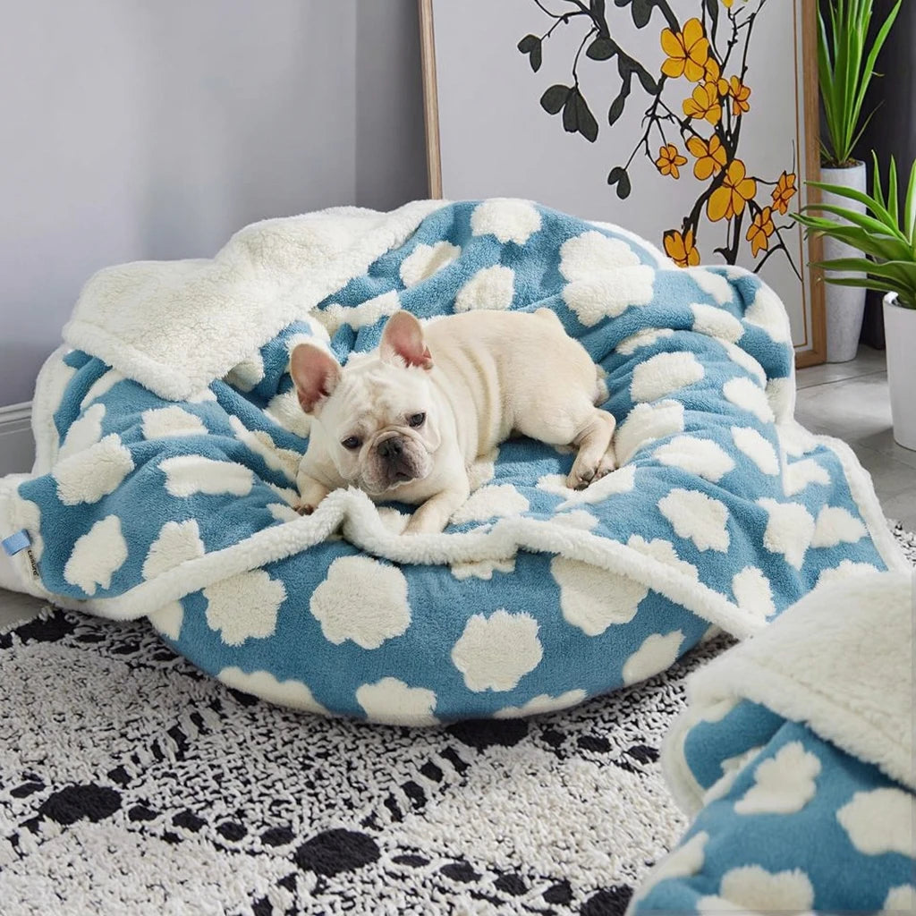 Custom Size and Color Print Pet Blanket Warm Removable and Washable for Dogs and Cats