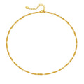 Copper Brass 18K Gold Plated Short Pendant Necklace Delicate Bohemia Jewelry Fashion Minimalist Link Chain Women