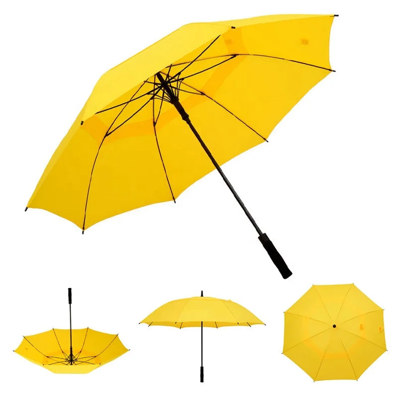 2021 Customize Supplier Automatic Big Size Double Canopy Prints Custom Umbrella With Logo Printing