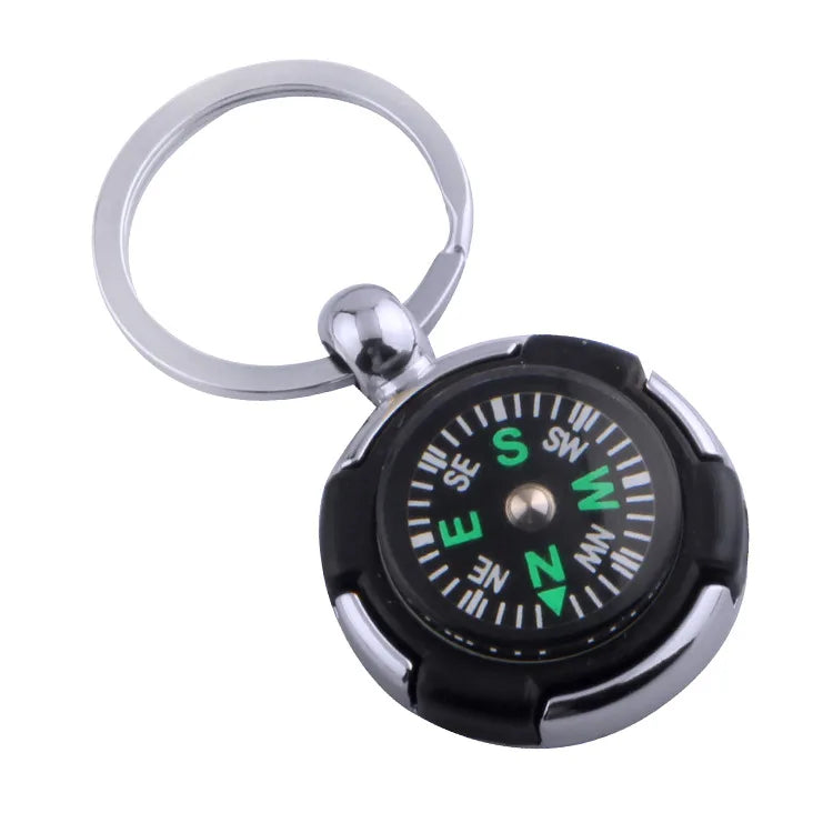 Creative Souvenirs Gift Mini Pocket Compass Key Chain Outdoor Adventure Tools Custom logo