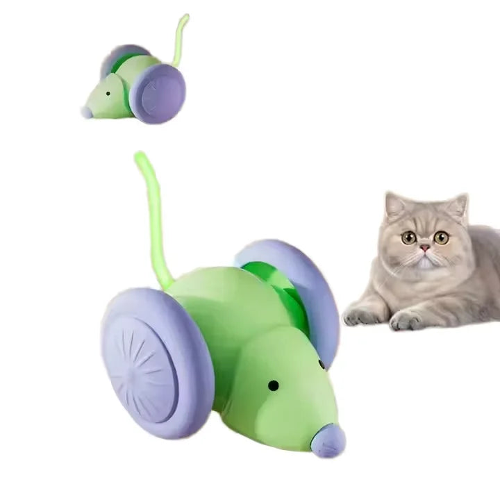 Interactive Eco-Friendly Plastic Automatic Cat Ball Toys with LED Lights Smart Sensing Moving Electric