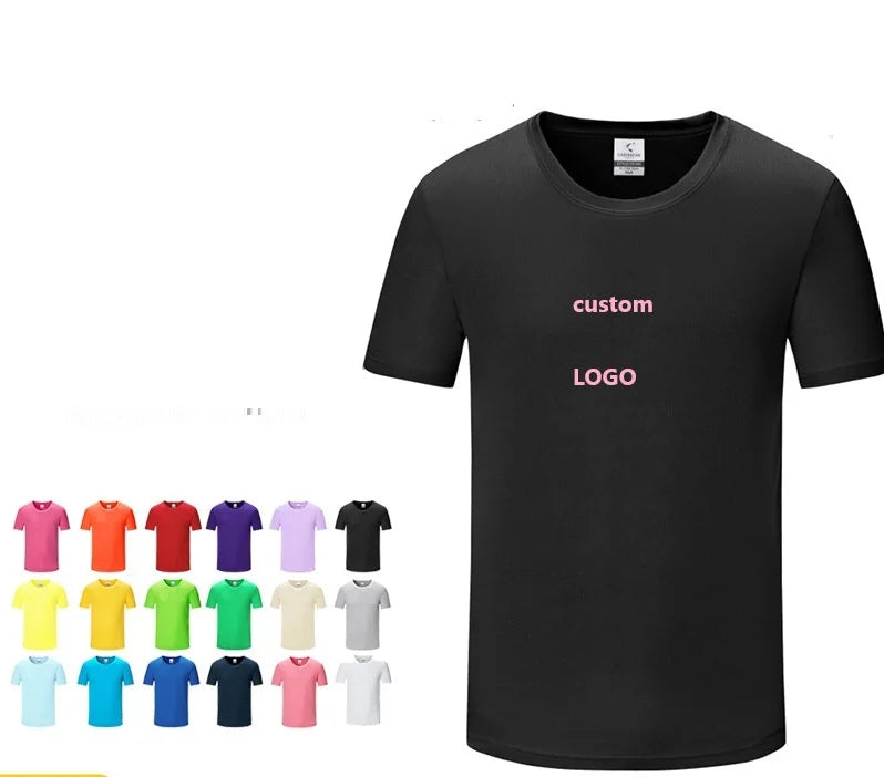Custom Logo Polyester Tshirts Tee Blank Shirt Plus Size Men'S Clothing 140GSM Oversized Blank T Shirts