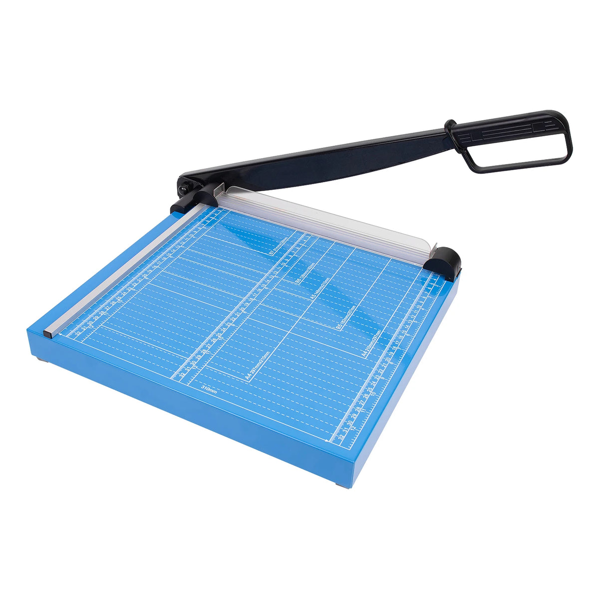 Heavy Duty Office Photo Paper Cutter Guillotine A4 Manual Desktop Paper Cutter with Blue Base MegaBDM