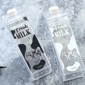 Wholesale 500ml 1000ml Transparent Jug Plastic Clear Box Milk Carton Water Bottle