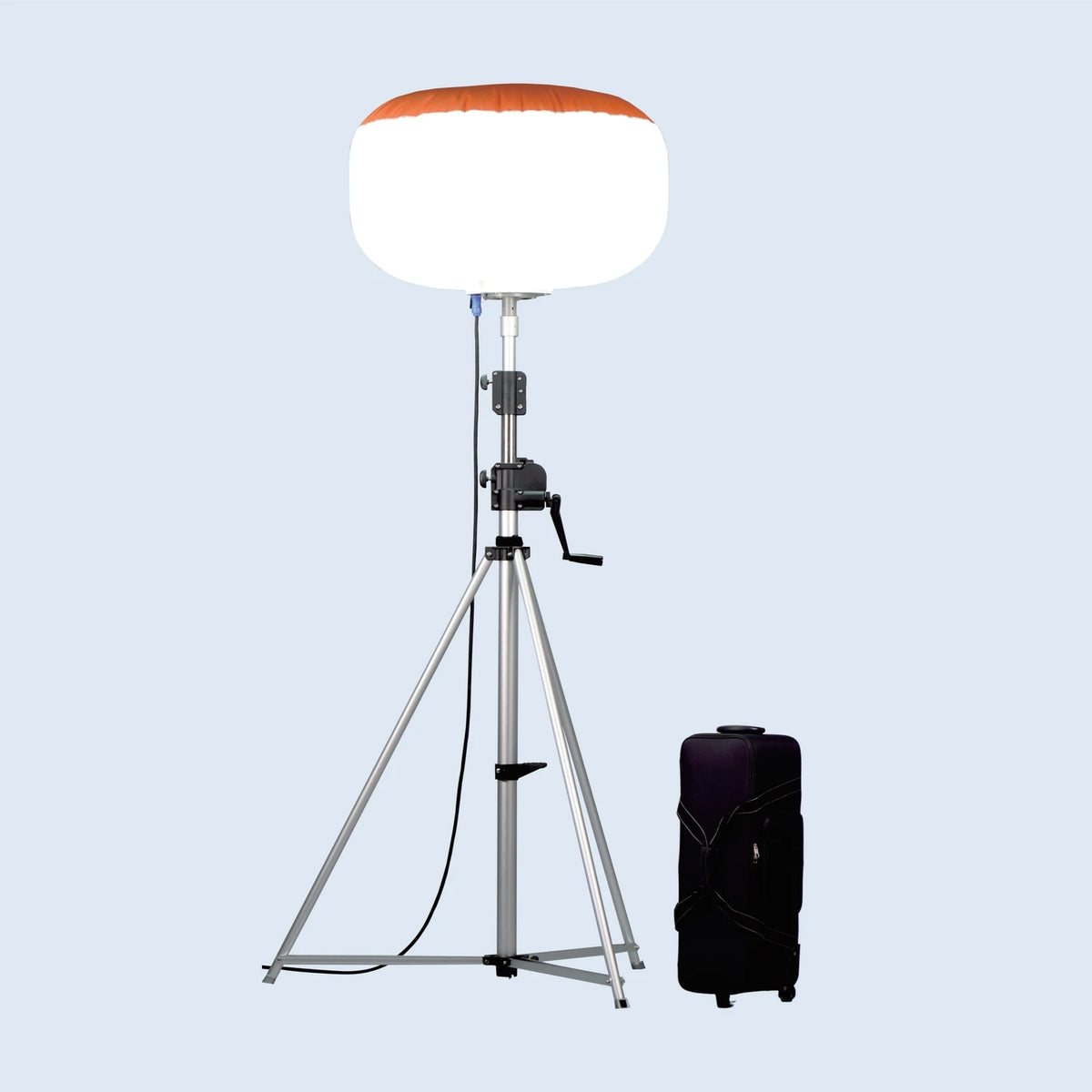 Moonlightia 600W White Portable Inflatable LED Balloon Light Tower Emergency Rescue Construction IP65 Rated CRI 80 360 Beam