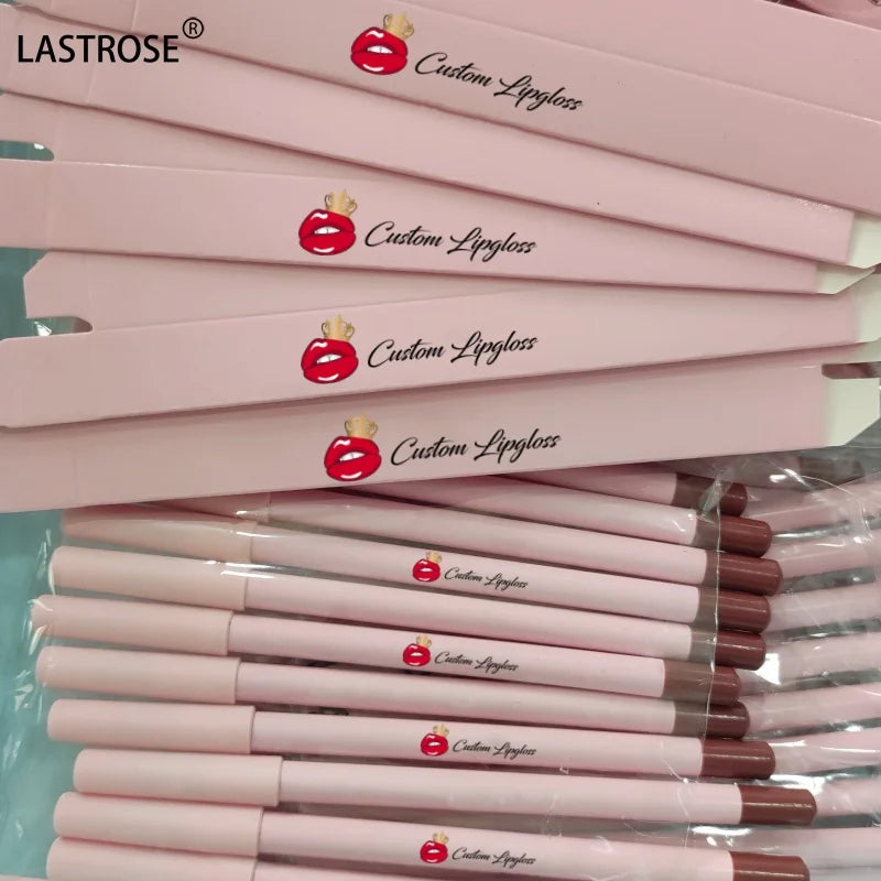 Private Label High Pigment Lip Pencil Vegan Creamy Lip Liner Pencil Matte Lipstick for Makeup Lipliner