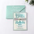Simple Style Invitation Wedding Card Customized Greeting Card with Envelope