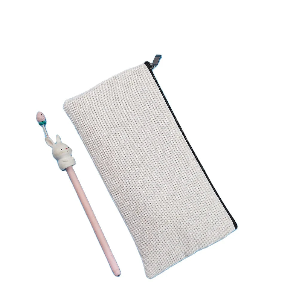 RubySub Colorful Custom Canvas Pencil Cases & Bags Sublimation Pencil Bag Blanks