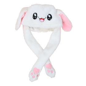 Cute Hat That Can Move With One Pinch Rabbit-shaped Hat Net Celebrity Funny Stuffed Toy