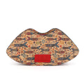 Cute Cork Bag Lips Cosmetic Bag Eco-friendly Lip Shape Zip Pouch Gift Bags Small Pouch with Zipper Pouch with Custom logo Eco