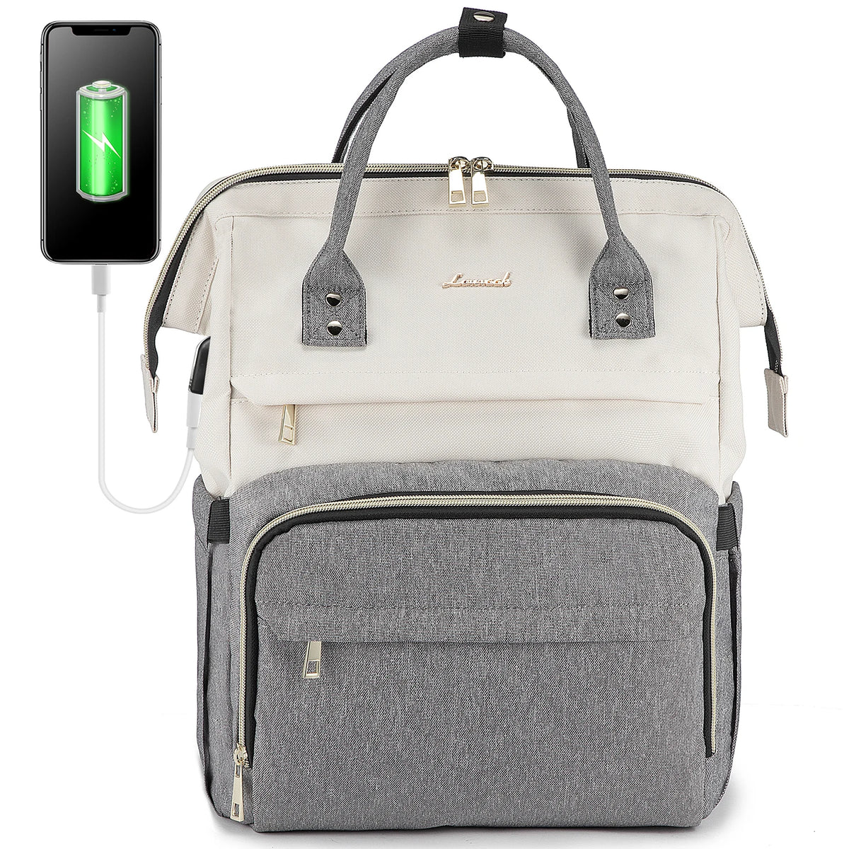 LOVEVOOK Brand Designer Womens Backpack Business Computer Purse Hand Bag With USB Port Ladies Travel School Bag Laptop Backpacks