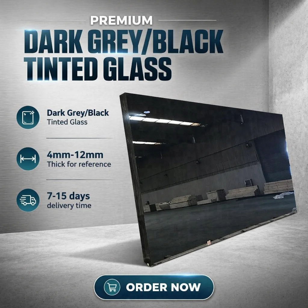 Tinted Tempered Glass Wholesale Cheap Price 6mm 8mm 10mm Black Tinted Glass