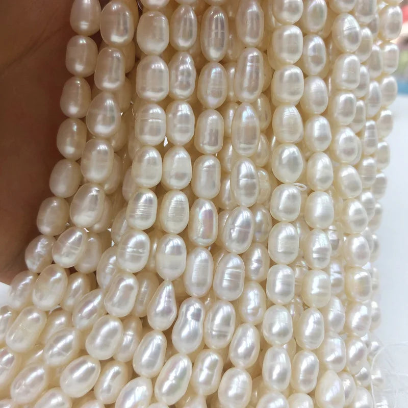 Wholesale 2-10mm Natural Freshwater Pearl Necklace Loose Round White Beads for Crystal Fashion Accessories Jewelry Making